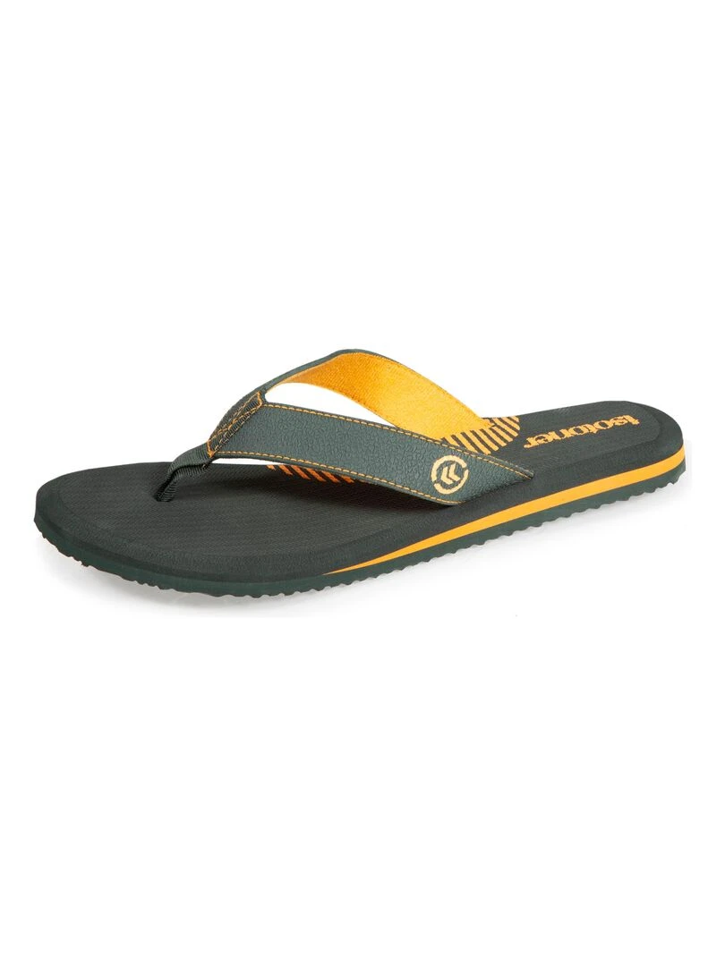 Tongs Homme bicolore yoga Vert et Orange Vert