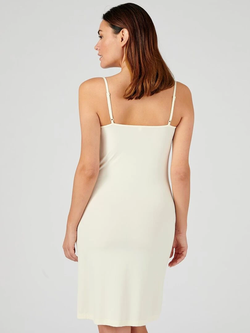 Fond de robe fluide   Damart   Beige