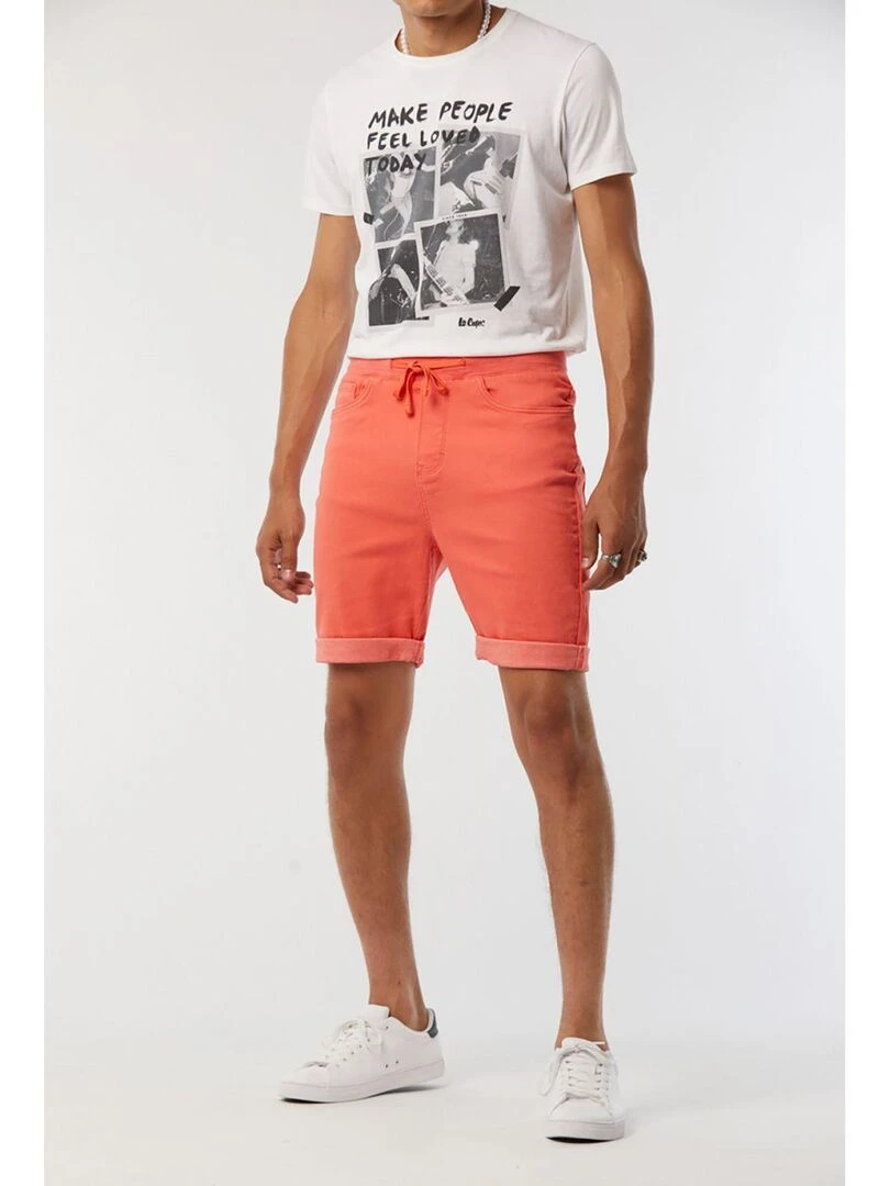 Lee Cooper Short coton regular NAZRI Orange