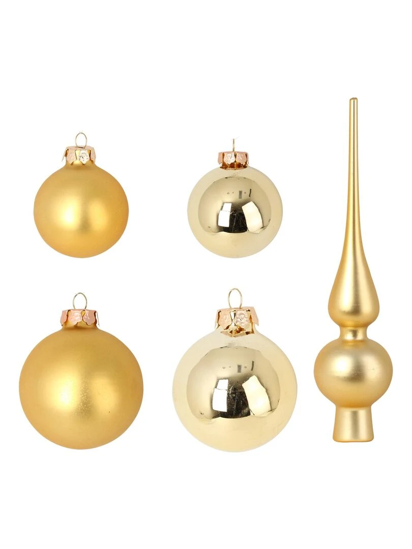 Kit de 19 Boules de Noel Rouge