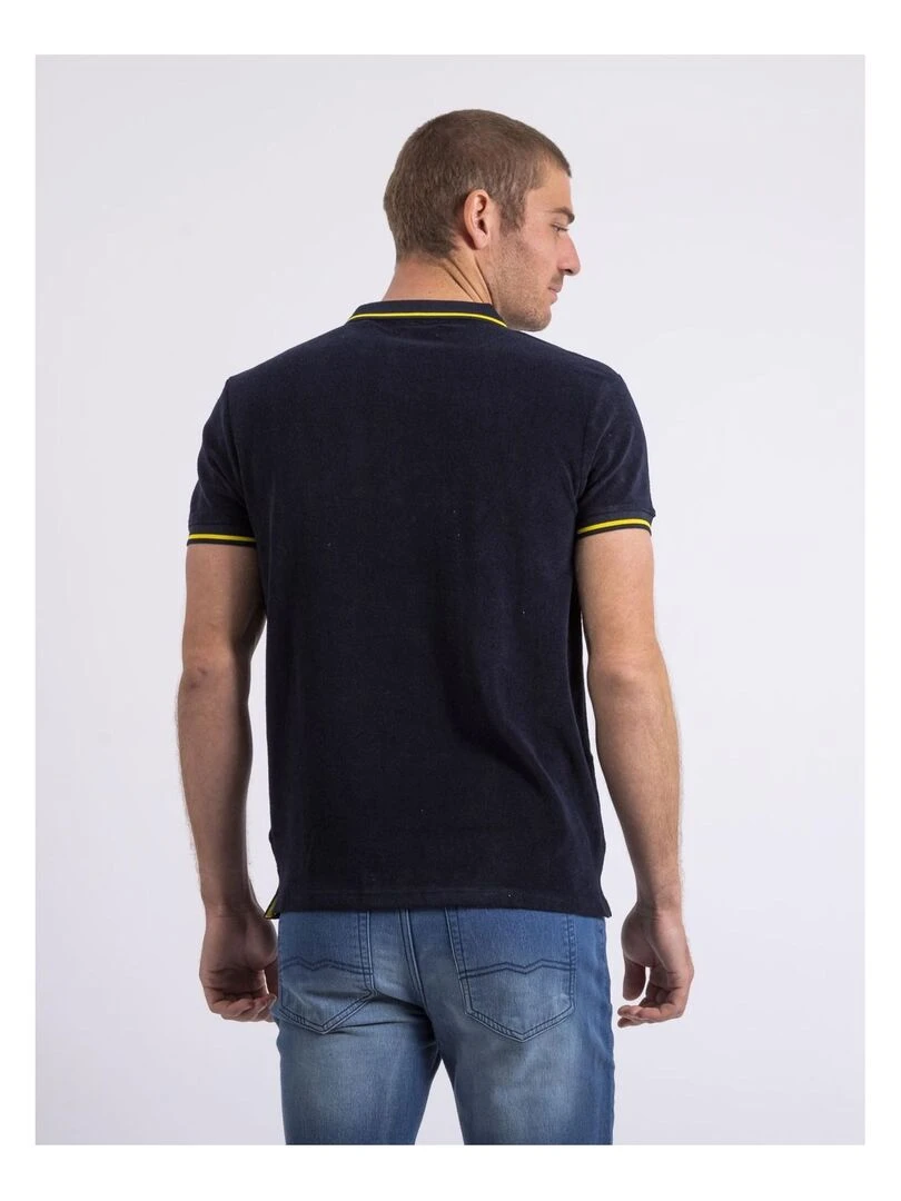 Polo manches courtes PAMEDI Bleu marine