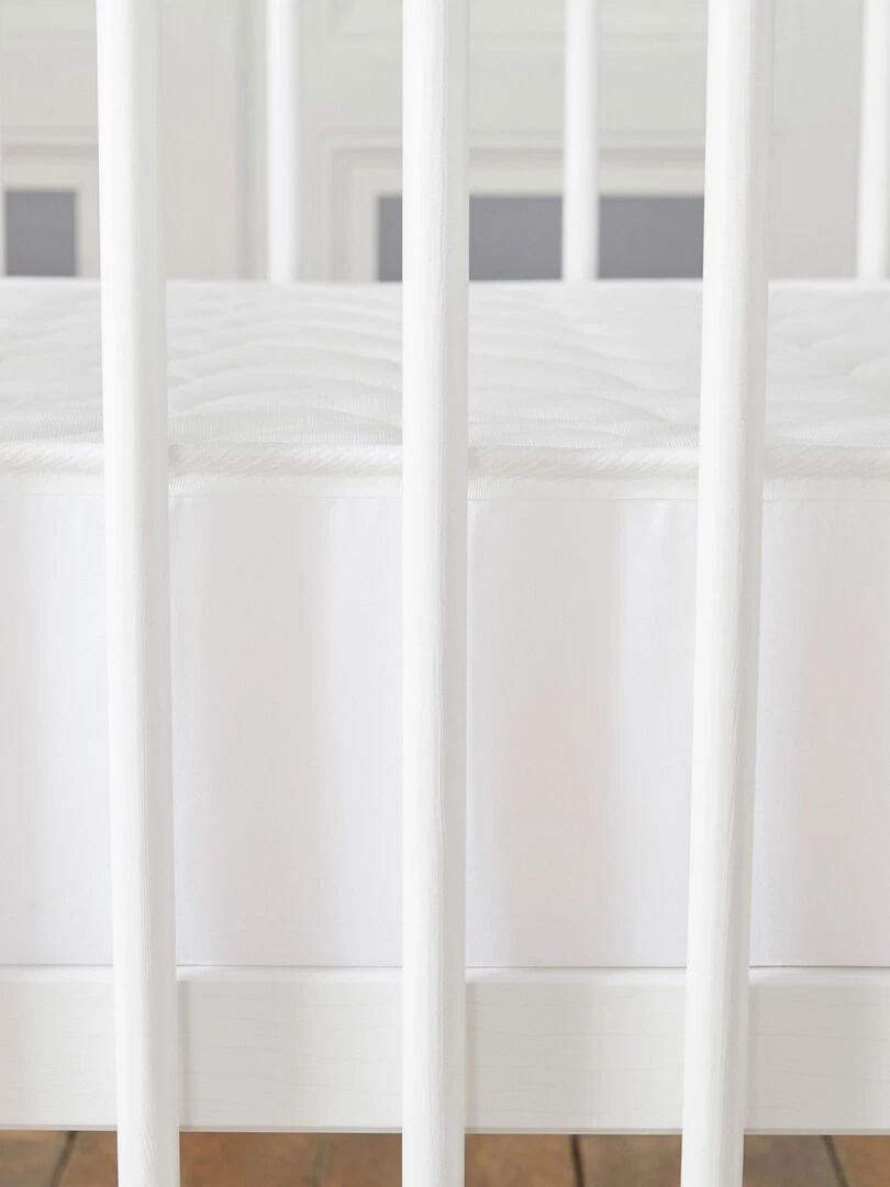 Babysom   Matelas Bébé Climatisé 70x140 cm   Épaisseur 10 cm   Fabrication française   Blanc