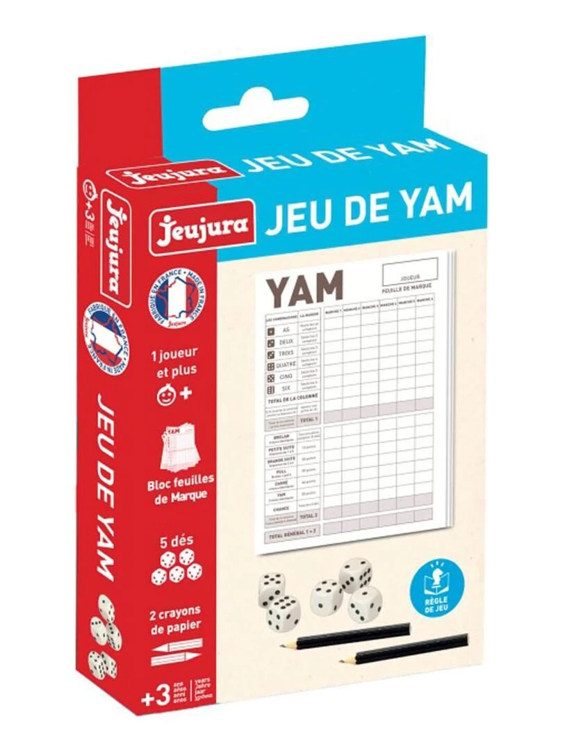 Jeu De Yam 'jeujura' Avec Bloc De Feuilles Et Crayons   N/A