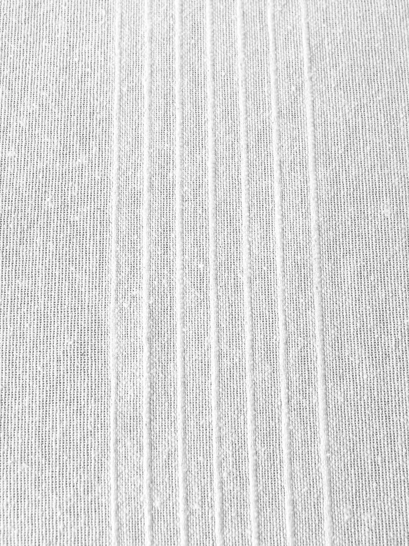 Rideau tendance en coton recyclé   Blanc