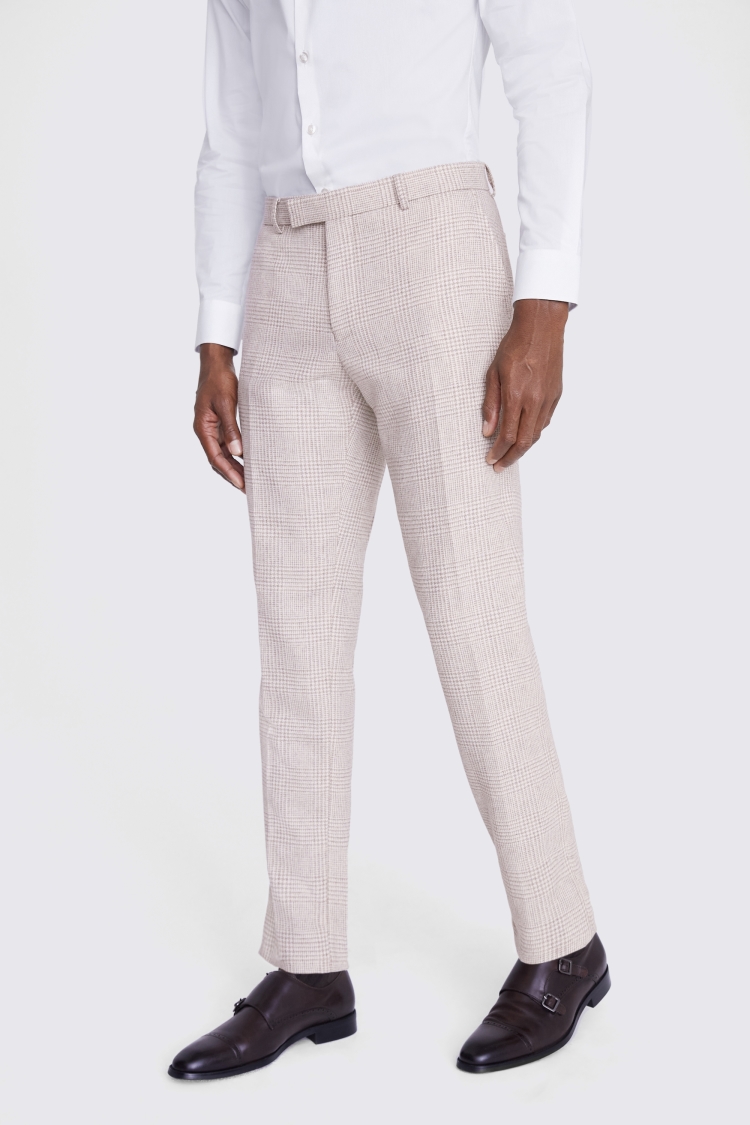 Tailored Matte White Linen Trousers   Buy Online at Moss