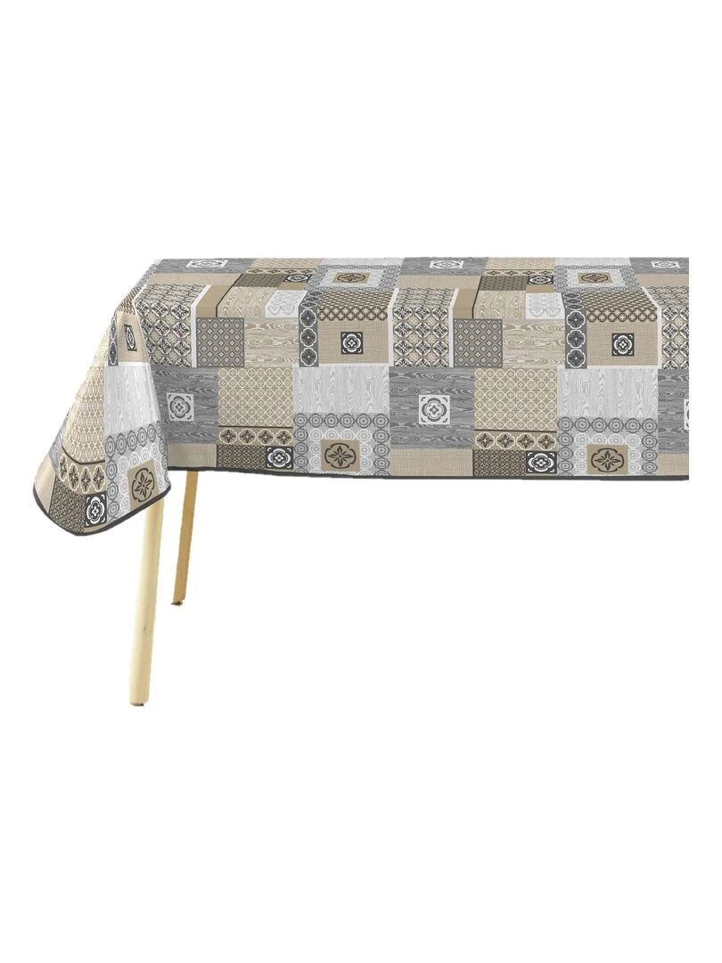 Nappe rectangle PVC 140 x 240 cm Costa Beige