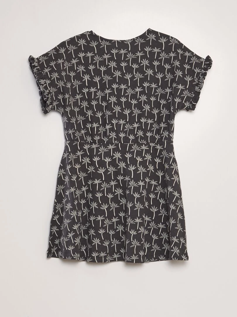 Robe volantée   Noir