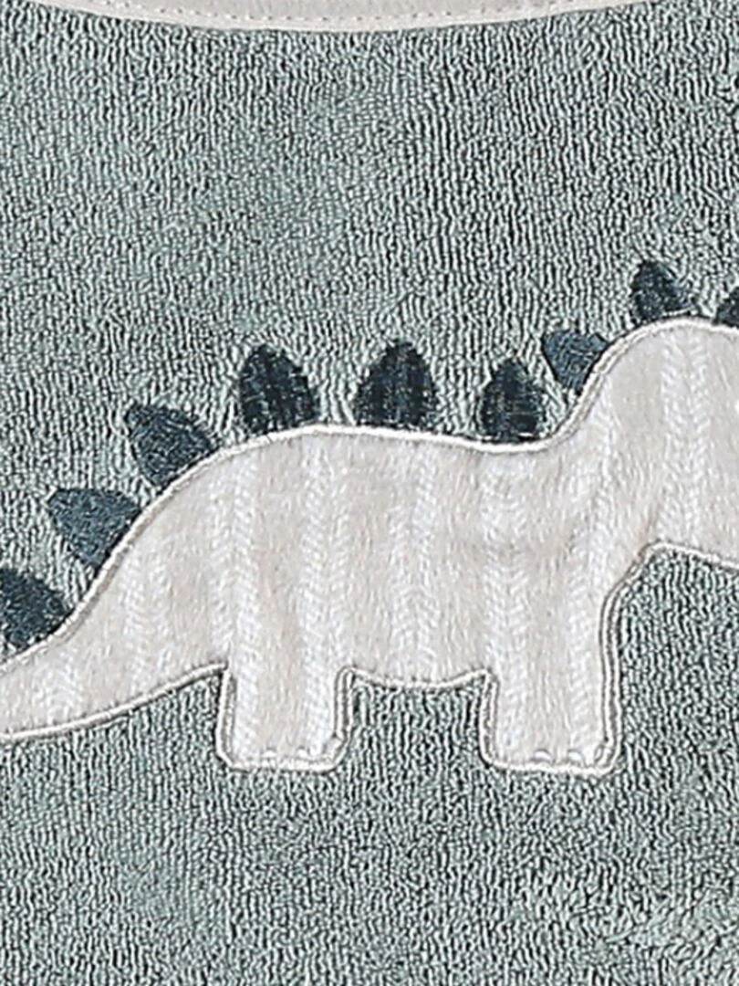 Lot De 2 Bavoirs Bandanas Éponge Tso   Gris