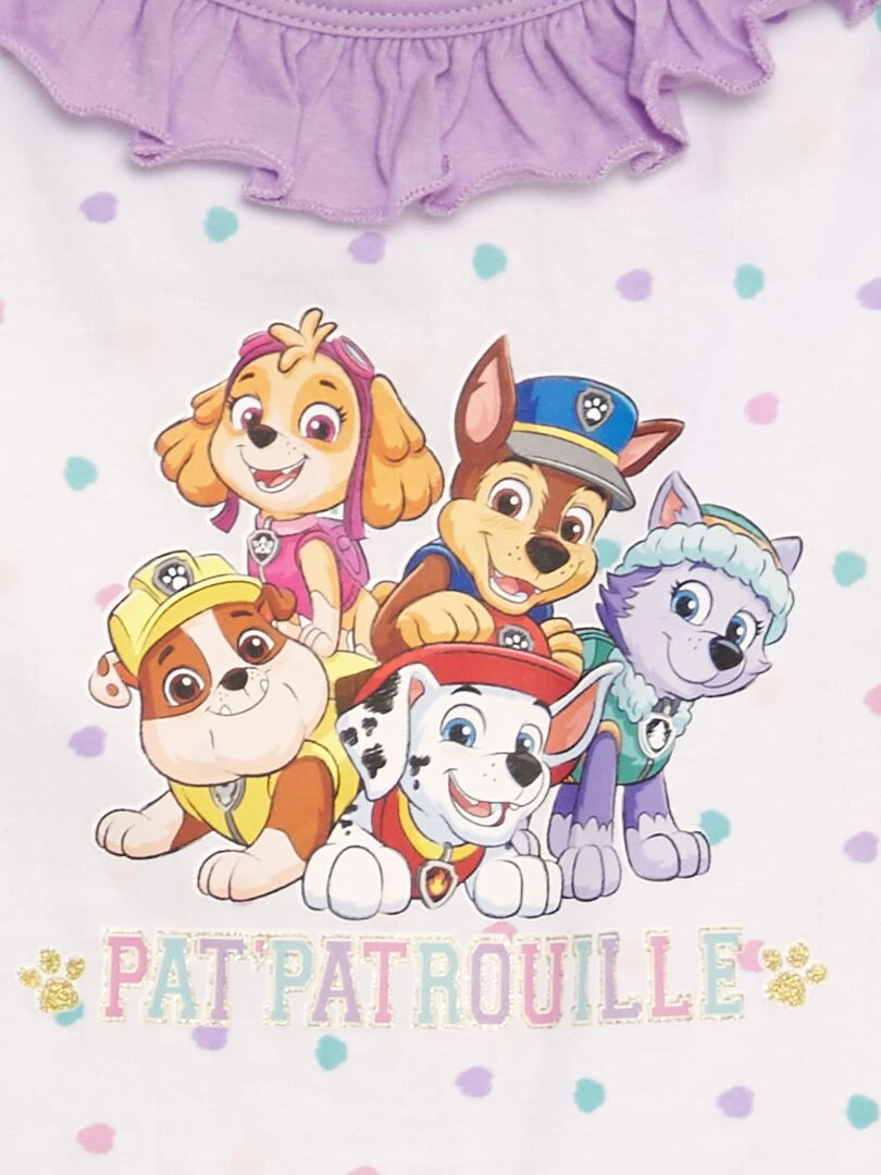 Pyjama court 'Pat 'patrouille' 2 pièces Blanc
