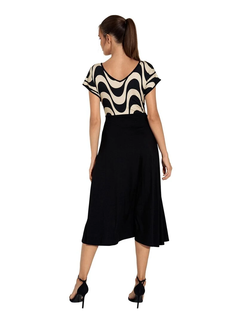 Robe estivale manches courtes Iceland Noir