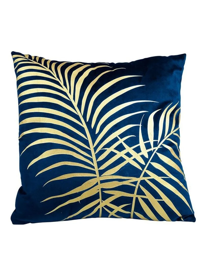 Housse de coussin 40x40 cm Palm marine Bleu