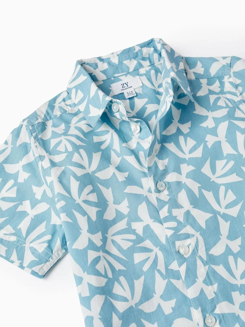 Chemise à manches courtes pour garçon manches courtes MATISSE   Bleu clair