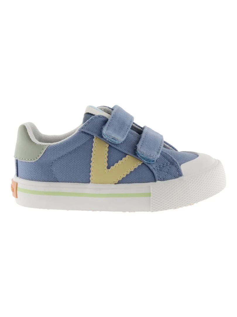 Basket à Scratch Enfant Victoria Bleu