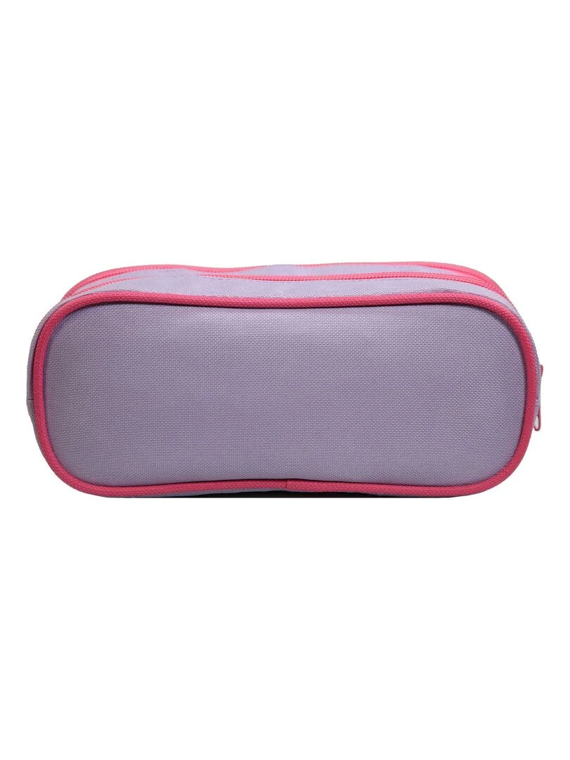 Trousse scolaire 2 compartiments Disney Minnie Violette Parme Bagtrotter   Violet