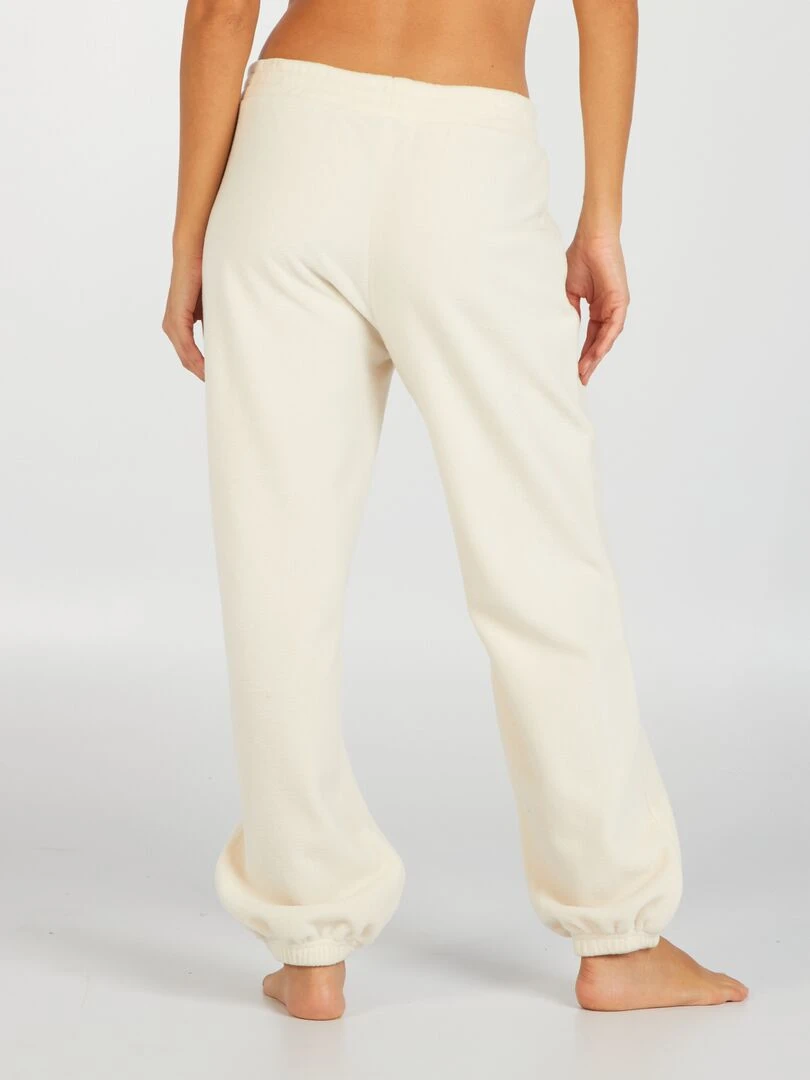 Pantalon de pyjama en polaire   BLANC EGG