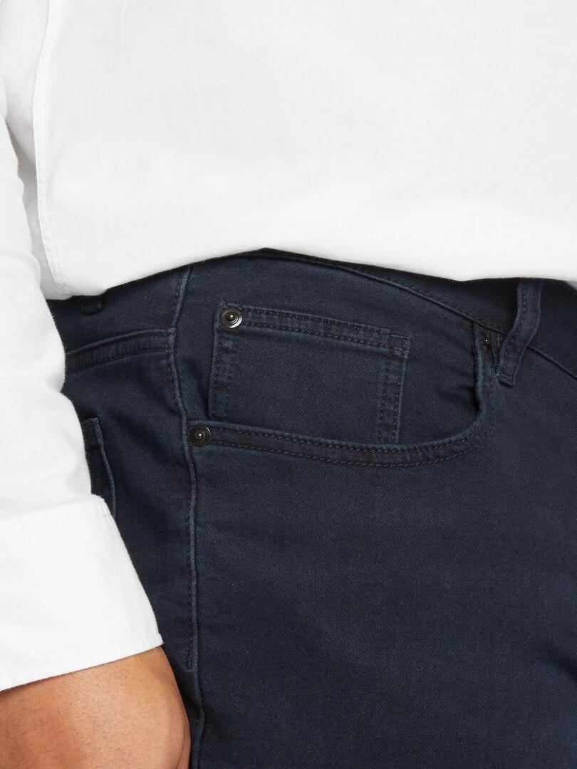 Jean slim à 5 poches   L30   Bleu marine
