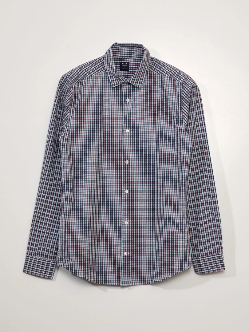 Chemise en coton Bleu