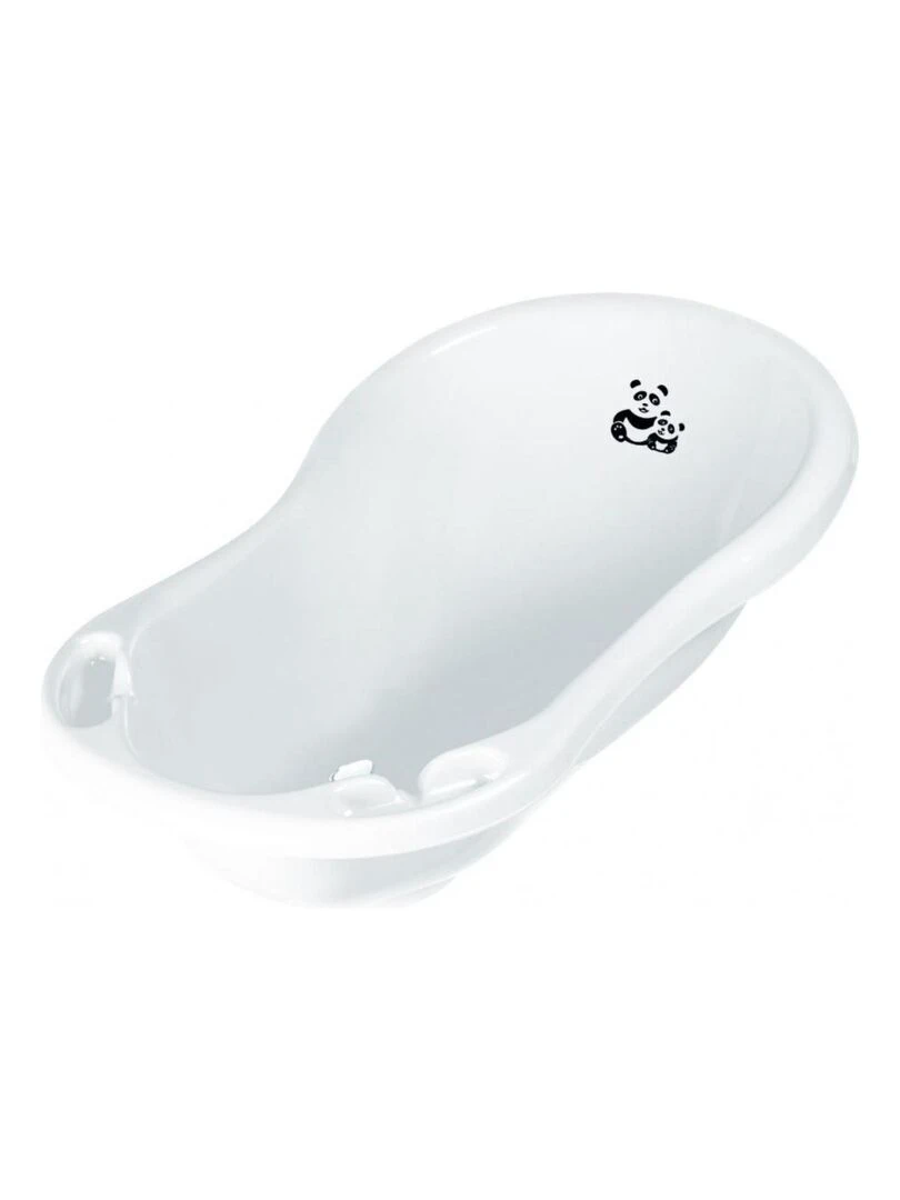 BAIGNOIRE 84 CM AVEC VIDANGE PANDA Blanc Blanc Noir