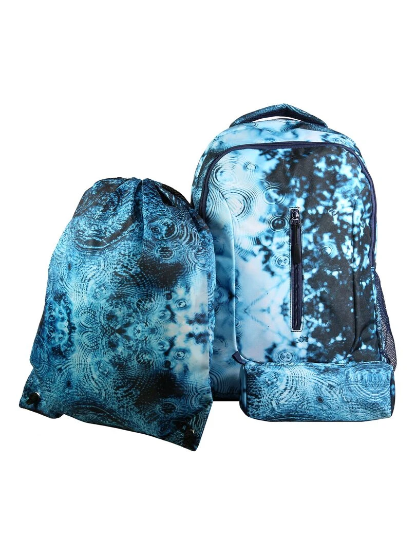 BAGTROTTER Set de sac à dos sac gym et trousse Bagtrotter Bleu Bleu