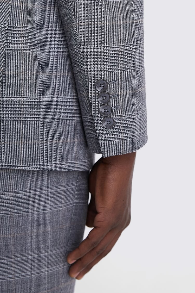 Ted Baker Tailored Fit Navy Check Jacket    Buy Online at Moss