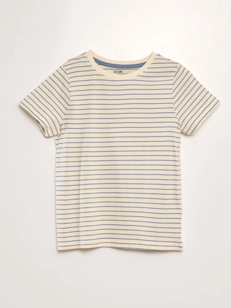 T shirt rayé Bleu raures