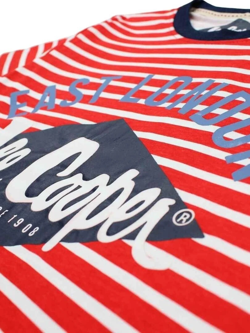Lee Cooper   Ensemble ​​T shirt bermuda garçon Imprimé Logo   Rouge