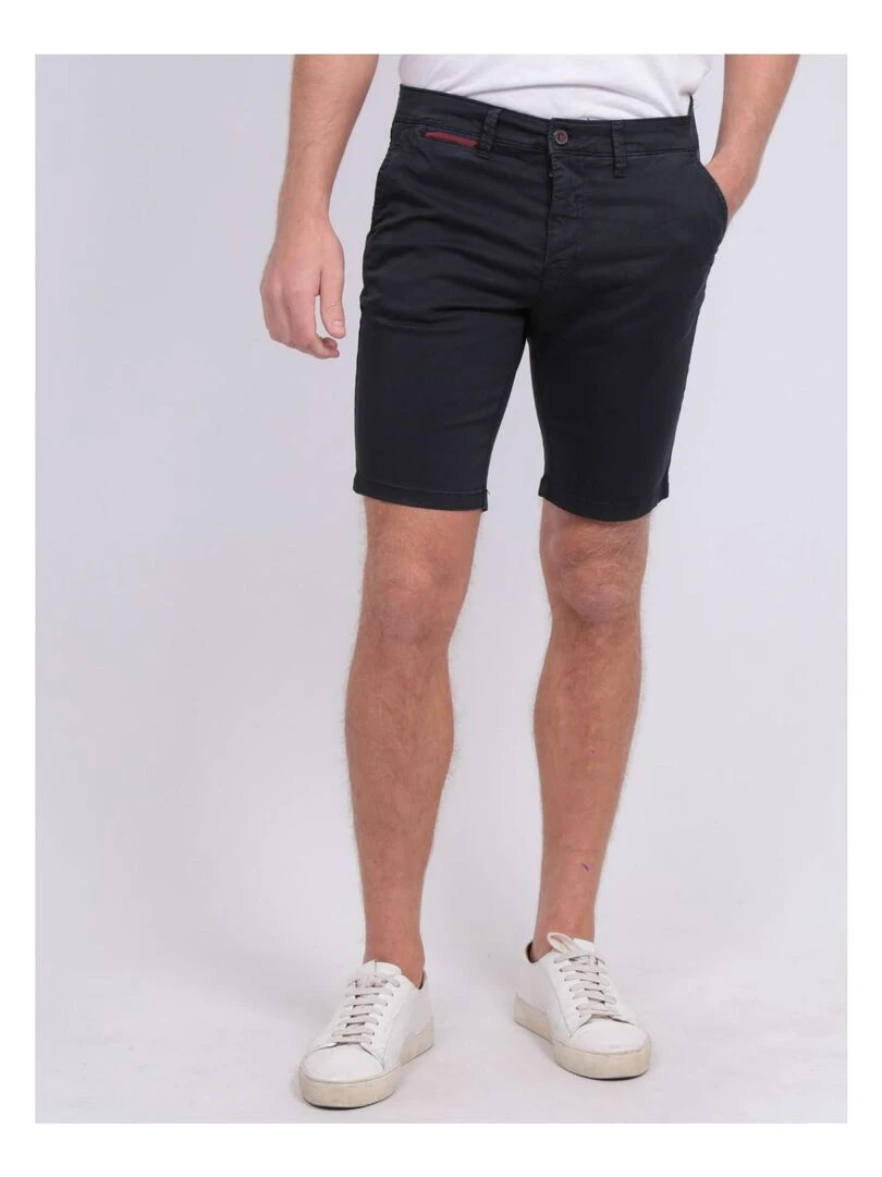 Bermuda chino slim BERKLEY Bleu marine