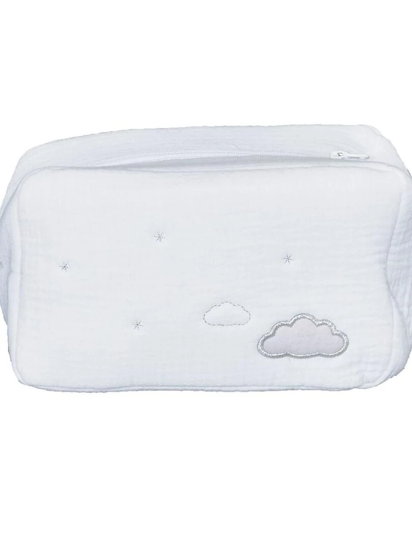 Trousse de toilette en coton Bio SAUTHON Blanc