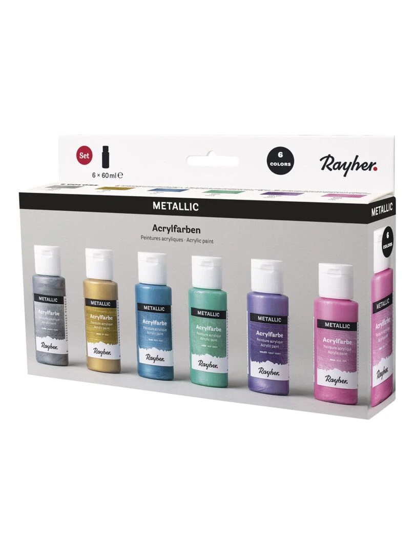 Kit de peintures acryliques métalliques N/A