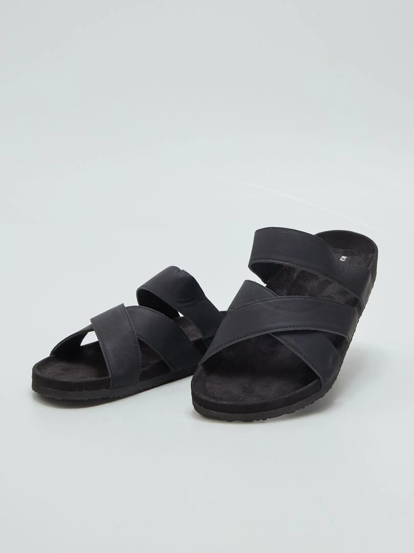 Sandales unies   Noir