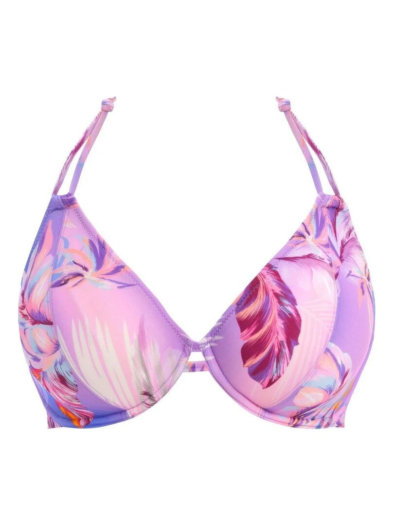 Haut de maillot de bain  tour de cou Miami Sunset   Rose
