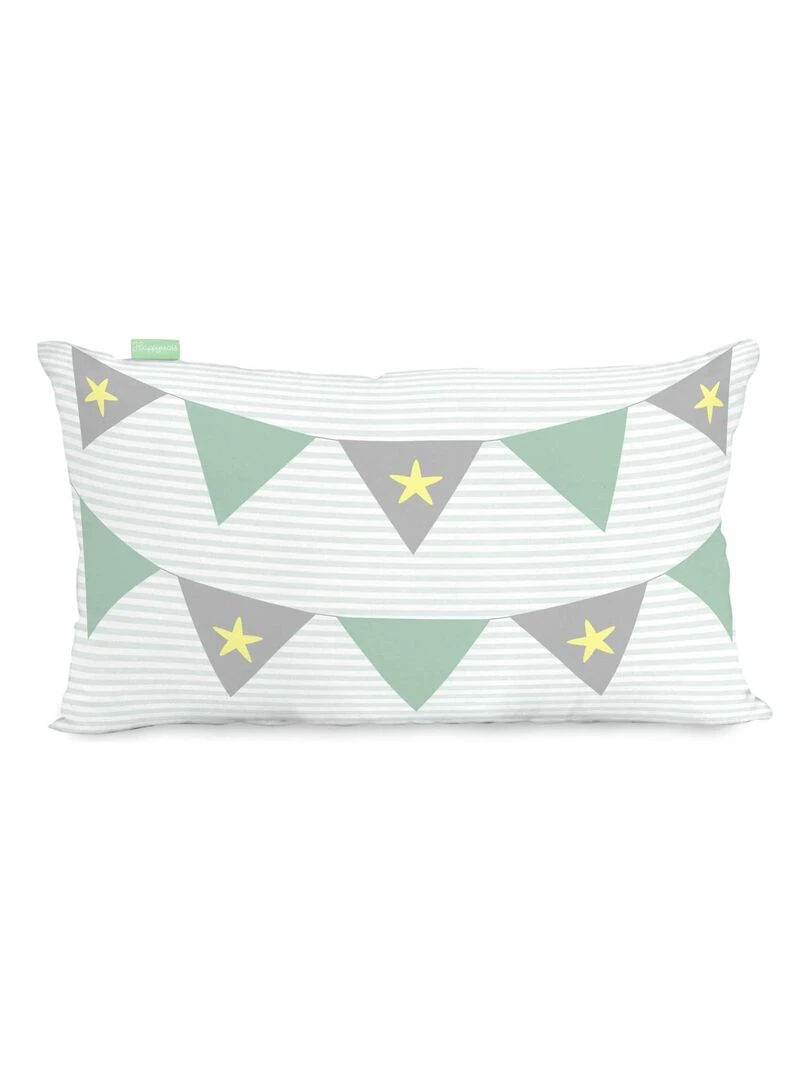 Housse de coussin Air balloon "Happyfriday"   Blanc