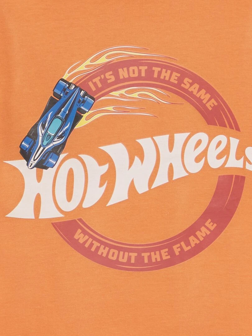Pyjama court Imprimé 'Hot Wheels' 2 pièces Orange