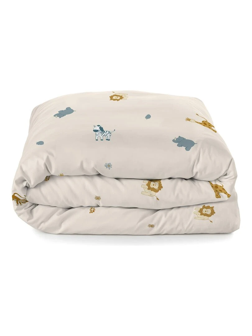 Parure housse de couette 2 pièces Animals "Happyfriday"   Blanc