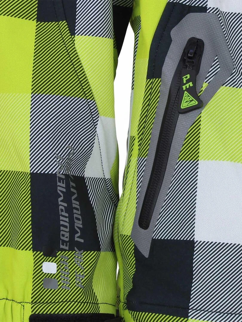 Blouson softshell garçon ECINA   PEAK MOUNTAIN   Vert anis