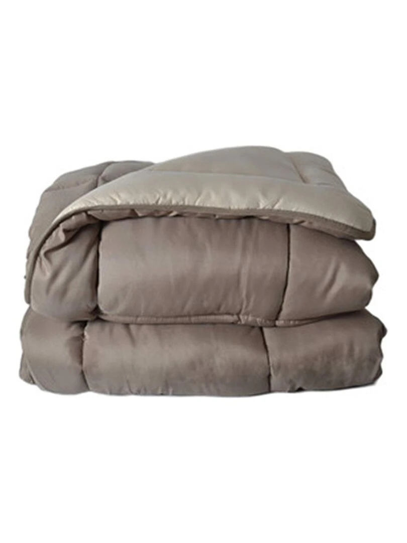 Couette Microfibre Bicolore 400 gr/m2 Taupe