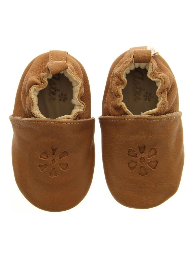 Chaussons Cuir Lazeez   Marron