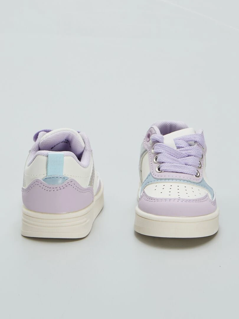 Baskets basses contrastantes   Violet