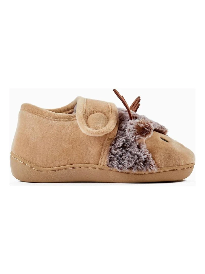 Chaussons pour Enfant 'Renne Rodolphe Noël' NOËL Beige foncé