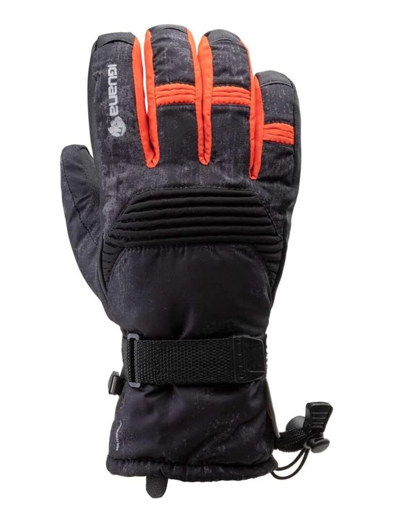 Iguana   Gants de ski KAITO   Noir Rouge Noir