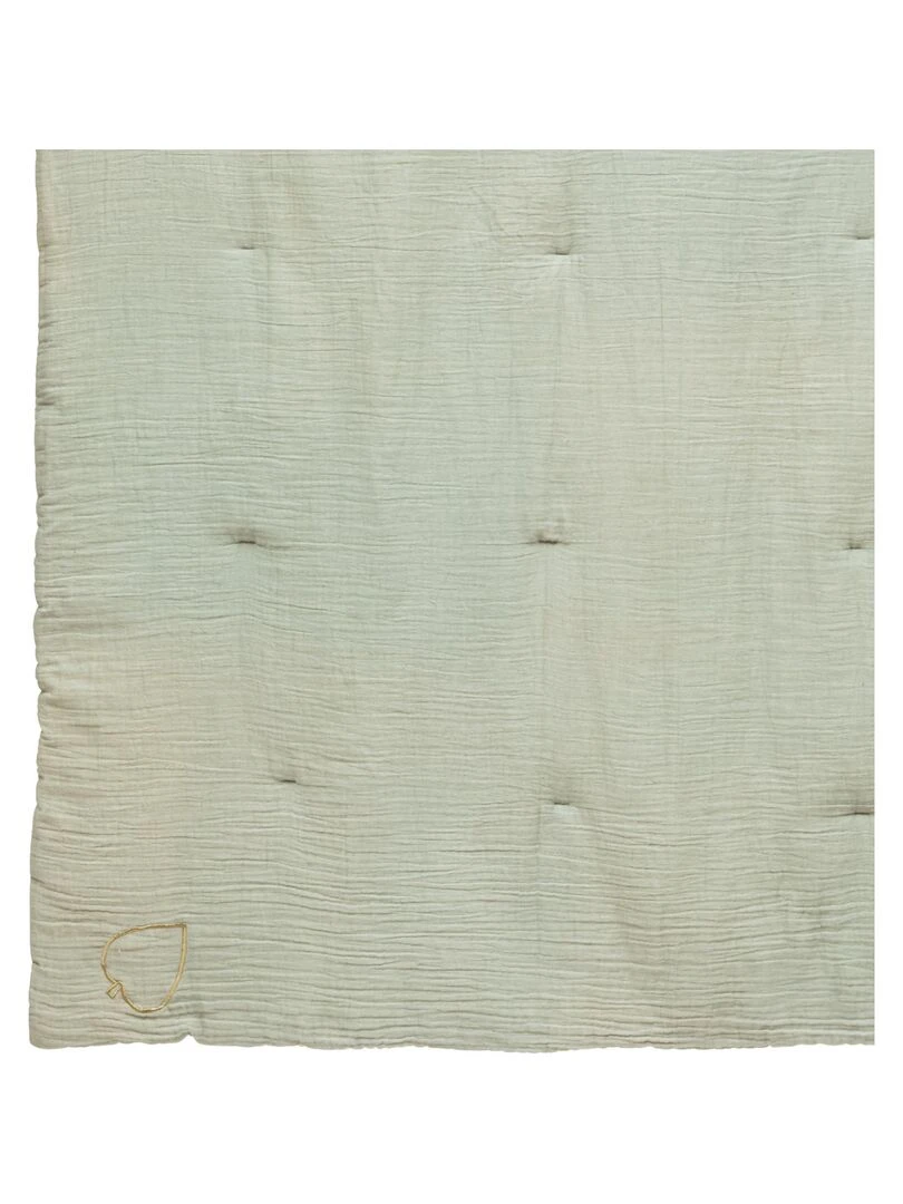Edredon en gaze de coton Vert