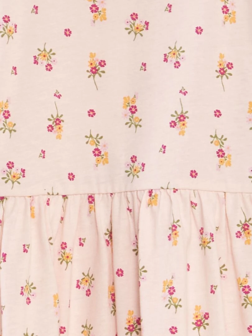 Robe légère imprimée Rose