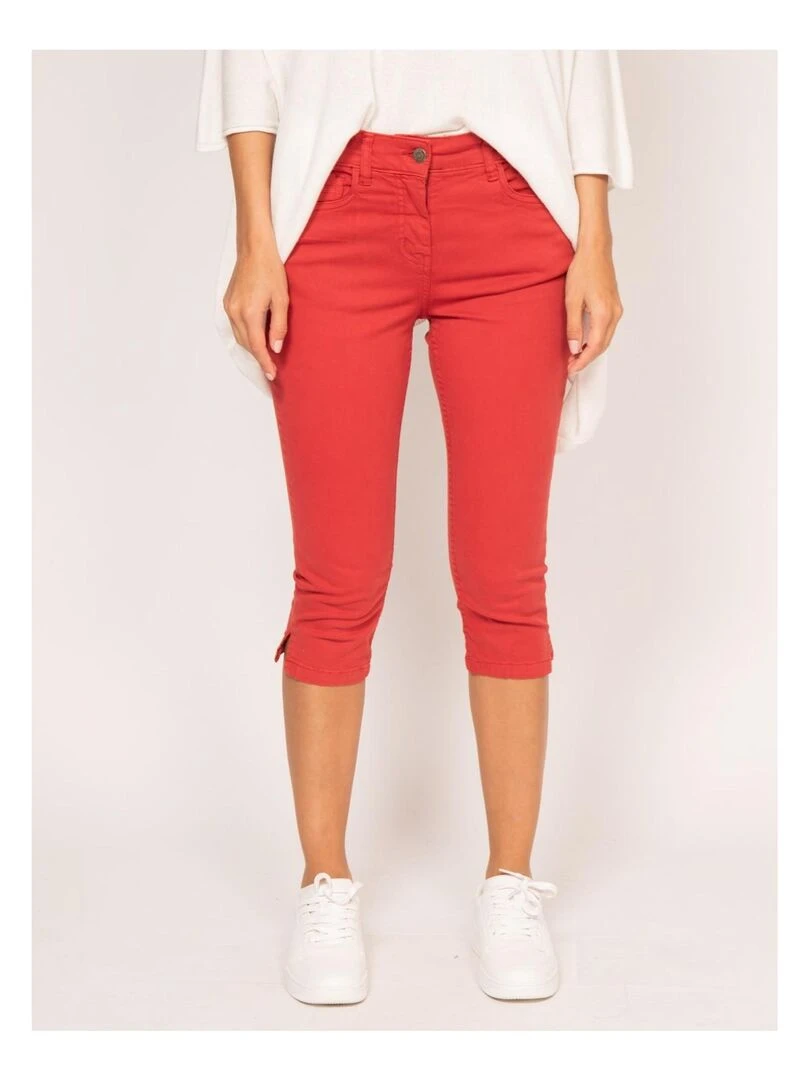 Pantacourt slim XIMI Rouge
