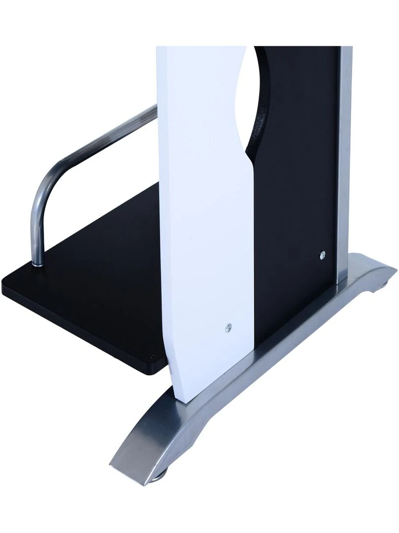 Bureau informatique design MDF noir et blanc   Noir