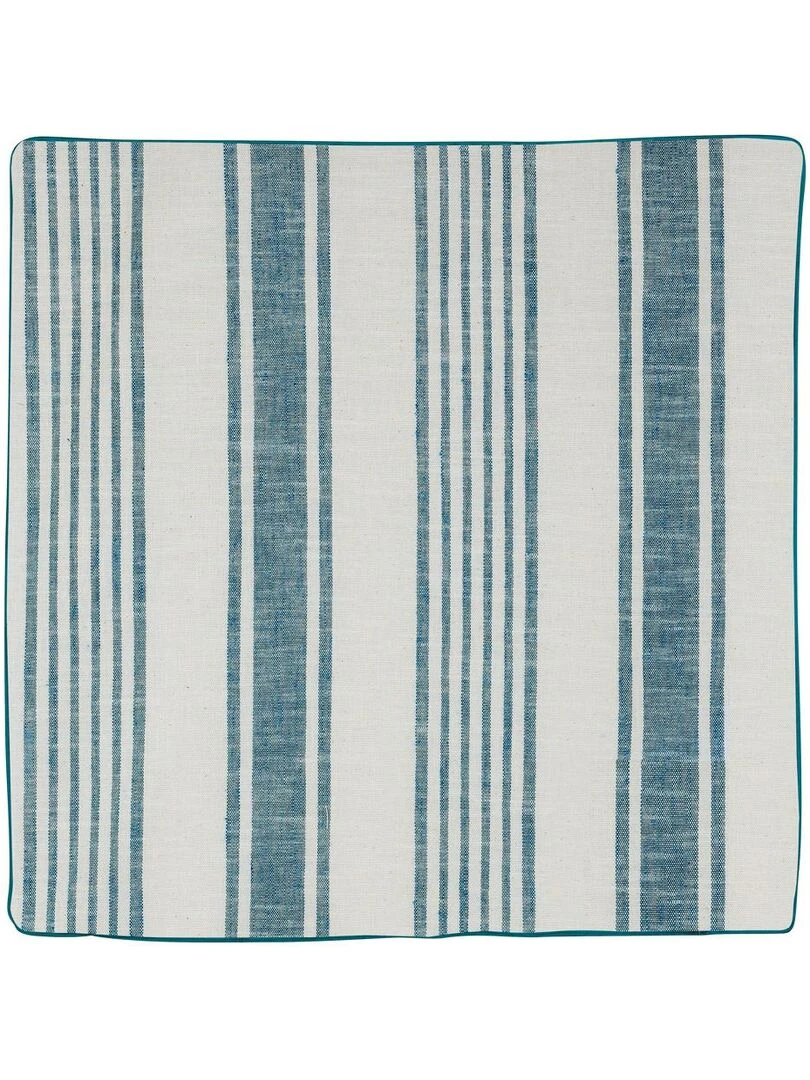 Housse de coussin Effet rayures d'antan Vert