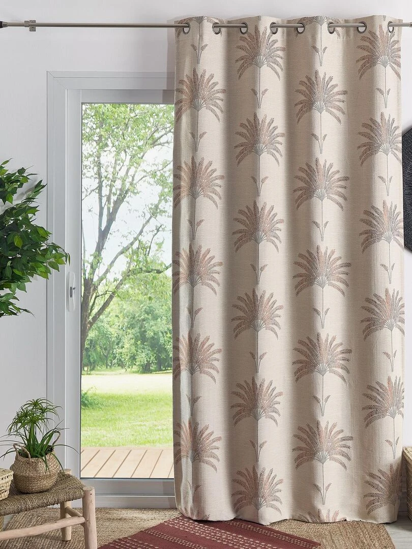 Rideau d'ameublement en jacquard Orange