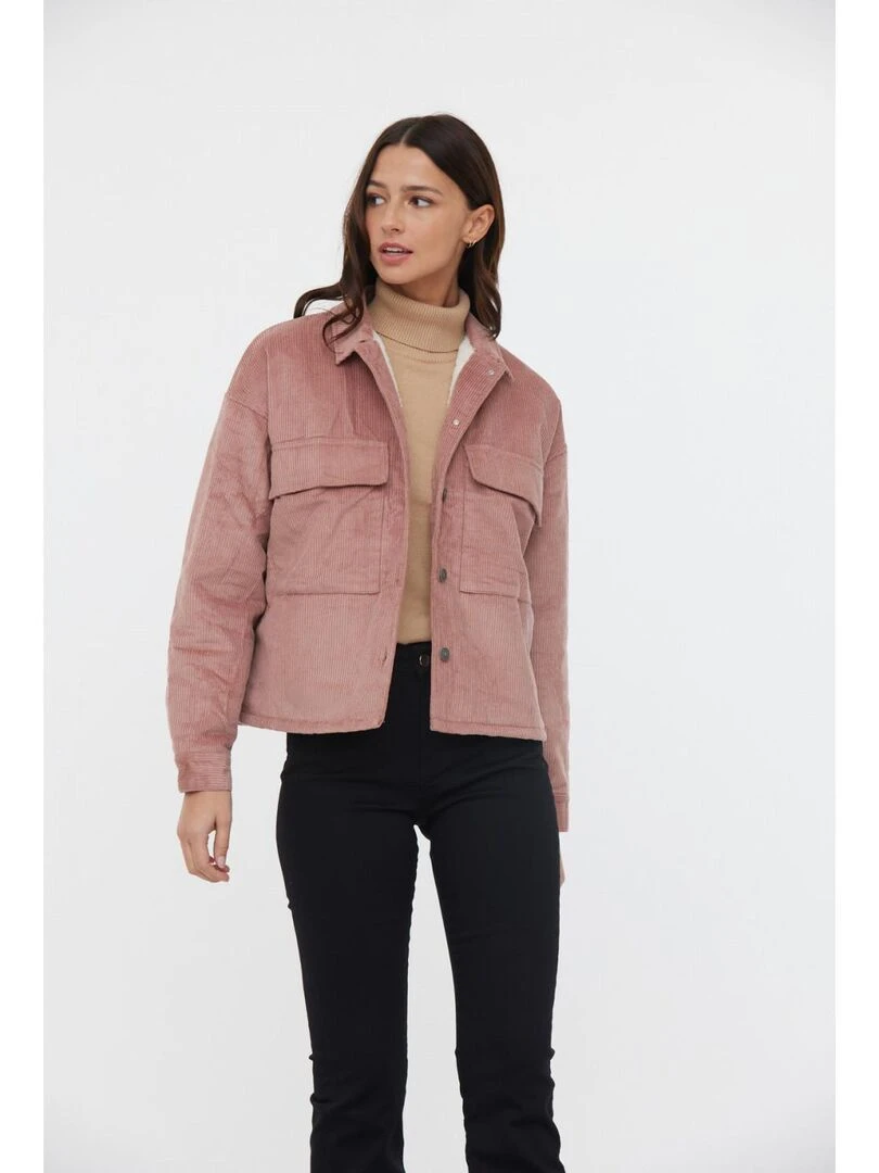 Lee Cooper   Veste manches longues coton loose FIMA   Vieux rose