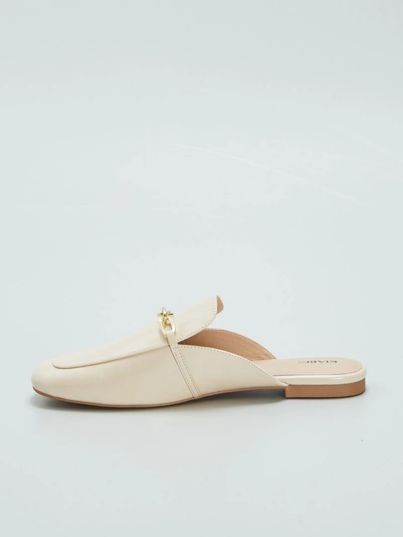 Mules mocassins   Beige