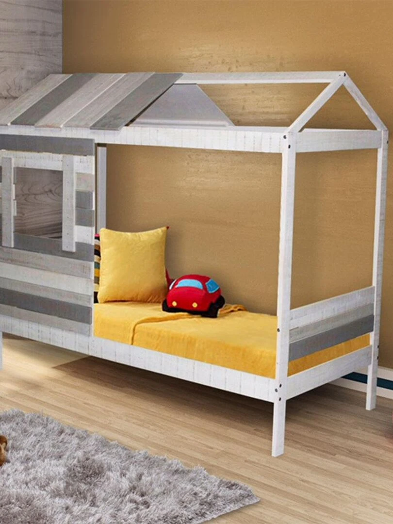 Lit cabane Charles   AKITEN RETAIL   Gris