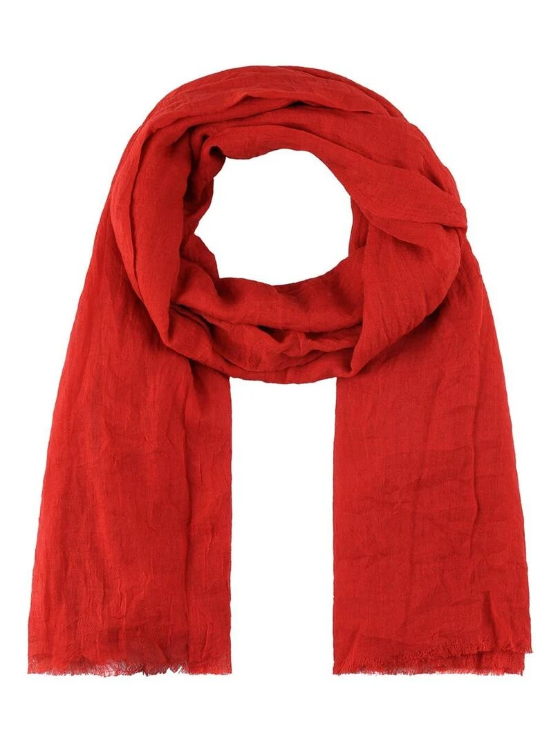 Chèche Froissé Touch Rouge